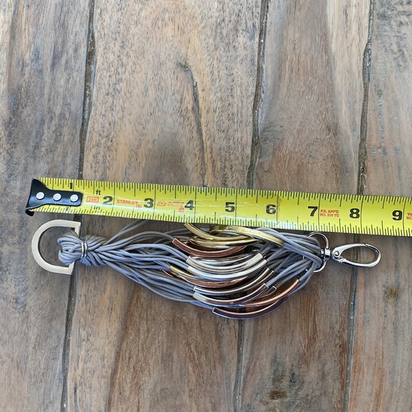 Gold Silver Rose Gold multi strand Bracelet New - Picture 8 of 11